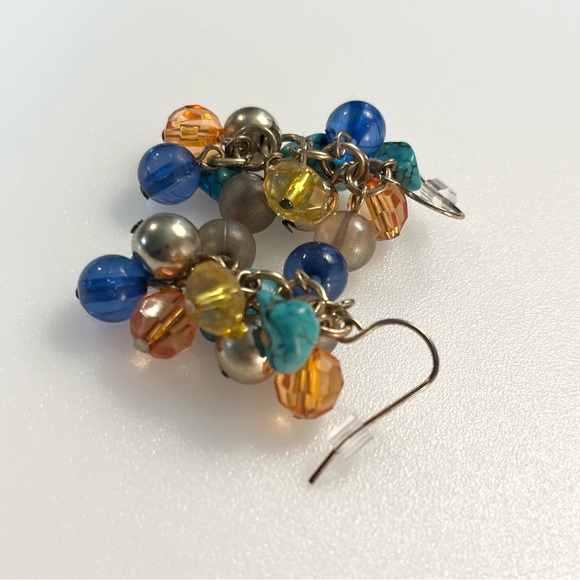 Artisan Handmade Dangle Turquoise Chip
Boho Beaded Chandelier Drop Earrings - Picture 8 of 16